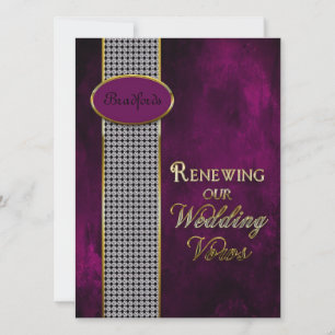 Wedding Renewing Vows - Invitation Deep Purple
