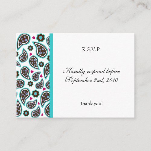 Wedding Reply Cards | C1 Business Card Template