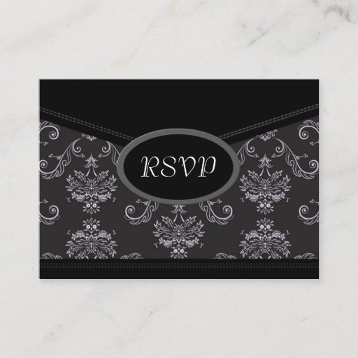 Customizable Wedding Reply Cards | E1 Business Card Template