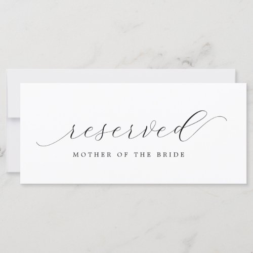 Wedding Reserved Chair Sign  Mother of the Bride