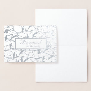 Wedding Reserved for the Family Card