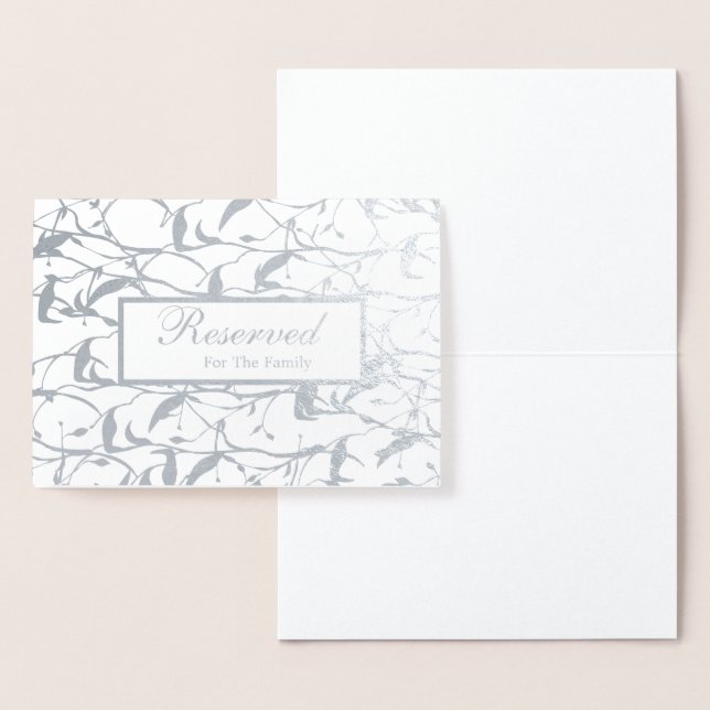 Wedding Reserved for the Family Card (Display)