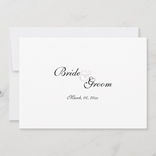 Wedding response cards template style 4