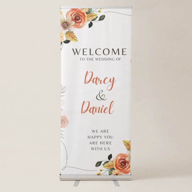WEDDING RETRACTABLE BANNER (Front)
