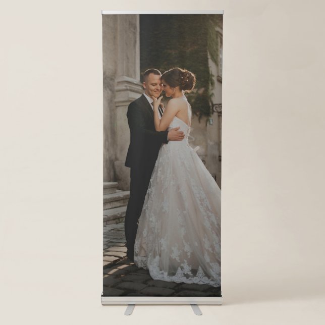 Wedding Retractable Banner Photo Sign (Front)