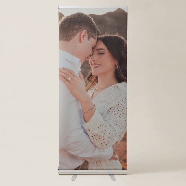 Wedding Retractable Banner Photo Sign (Front)