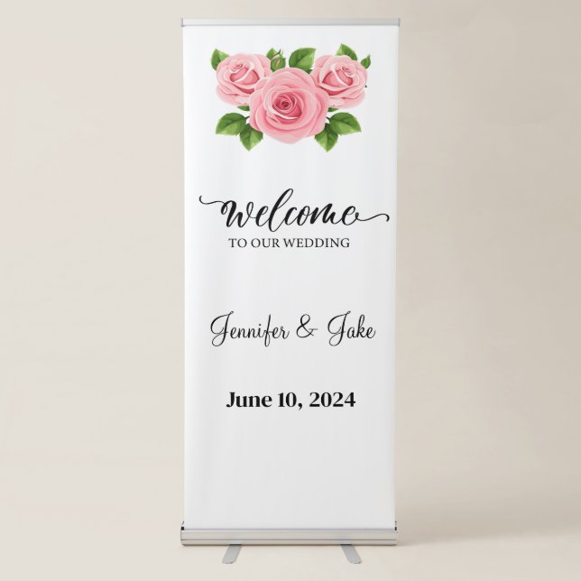 Wedding Retractable Banner Sign (Front)