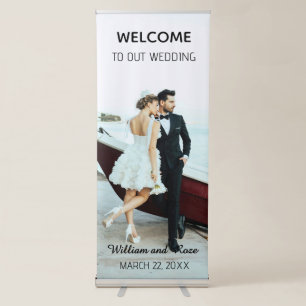Wedding Retractable Banner Welcome large photo Rol