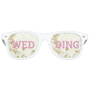 WEDDING retro Shades / Fun Party Sunglasses