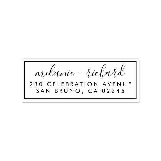 wedding return address for rsvps thank you cards rubber