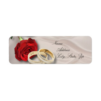Wedding return address label