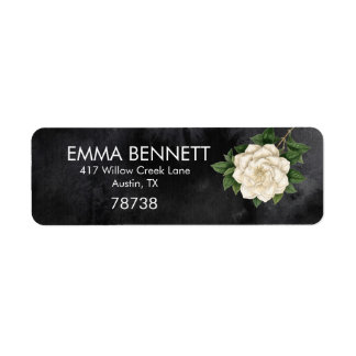 Wedding Return Address Labels, Magnolia Floral Label