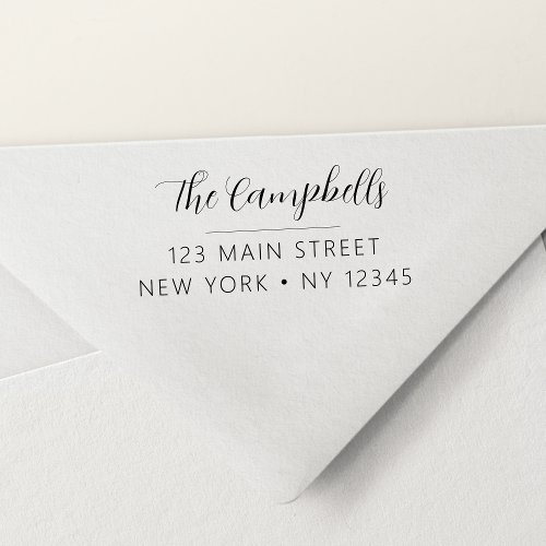Wedding Return Address Minimalist Modern  Self_inking Stamp