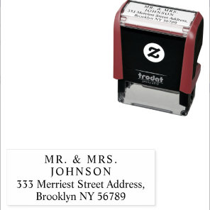 Wedding Return Address Newlyweds New Address Self-inking Stamp