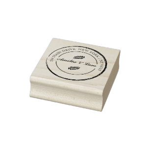 Wedding Return Address Rubber Stamp