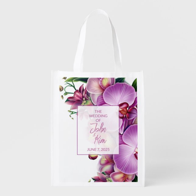 Wedding Reusable Grocery Bag (Front)