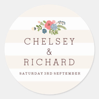 Wedding Ribbon - Pink Sticker