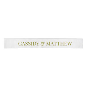 Wedding Ribbon with custom bride and groom names