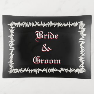 Wedding Rice Bride And Groom Trinket Trays