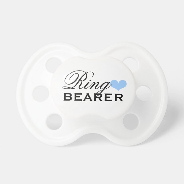 Wedding Ring Bearer Baby Boy Pacifier (Front)