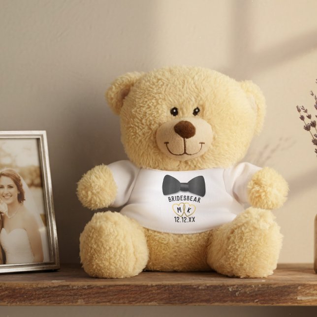 Wedding Ring Bearer Boy Bow Tie Teddy Bear (More than just a ring bearer, this adorable teddy becomes a cherished memory. )