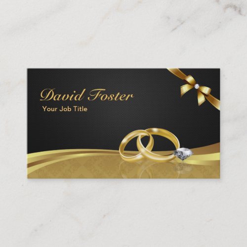 Wedding Ring Diamond Gold Jeweler Jewelry Jeweller Business Card
