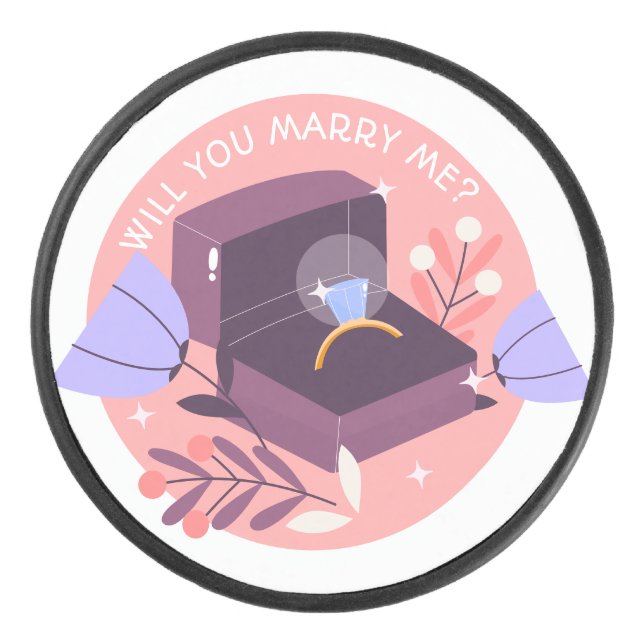 wedding ring  hockey puck (Front)