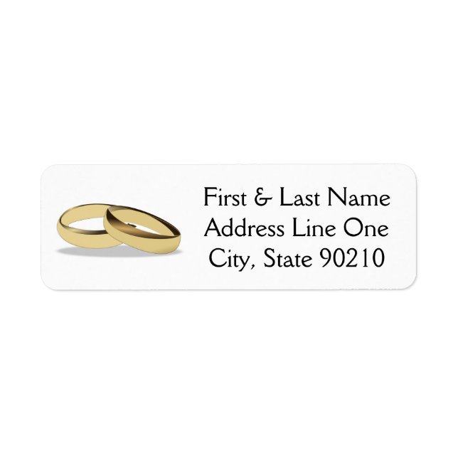 Wedding Ring Label (Front)