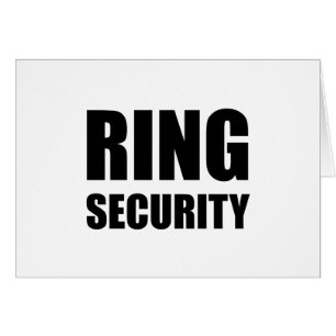 Wedding Ring Security Cards