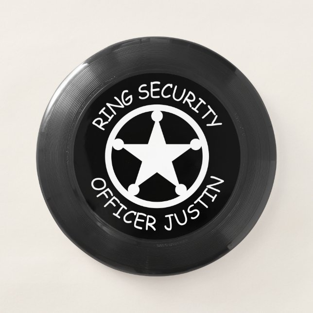 Wedding Ring Security custom frisbee for kids (Front)