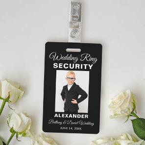 Wedding Ring Security - Pick Background Color - Badge