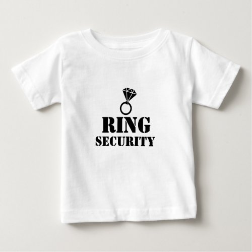 Wedding Ring Security Ring Bearer Baby T_Shirt