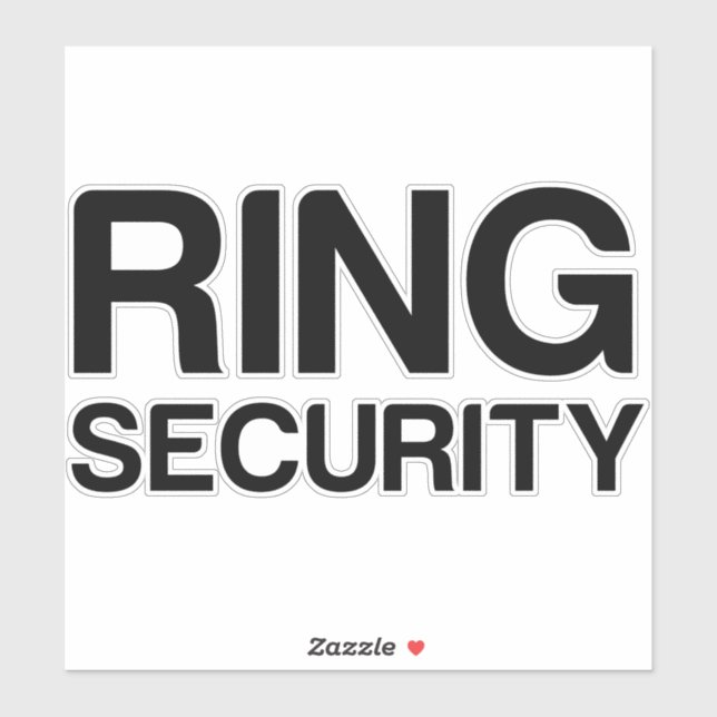 WEDDING RING SECURITY STICKER (Sheet)