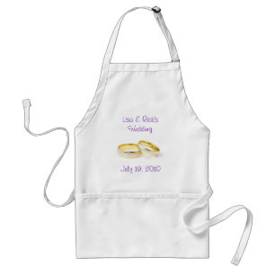 Wedding Rings Adult Apron