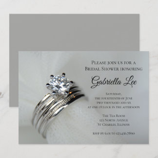 Wedding Rings Bridal Shower Invitation