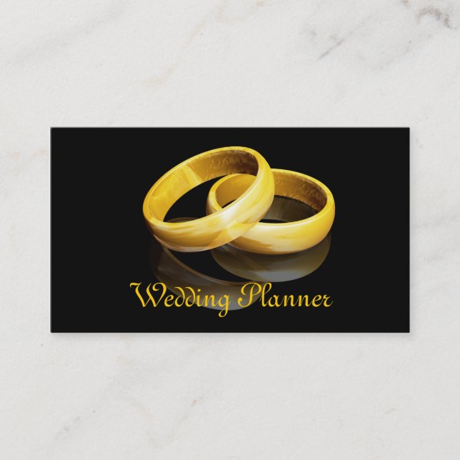 Wedding Rings Business Card (Front)