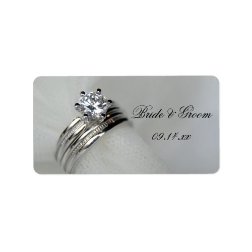 Wedding Rings Favor Tag