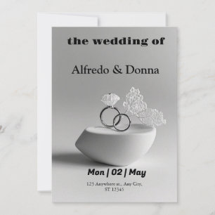 Wedding Rings  Holiday Card