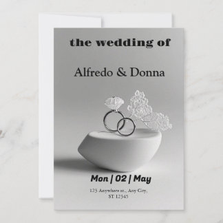 Wedding Rings Holiday Card