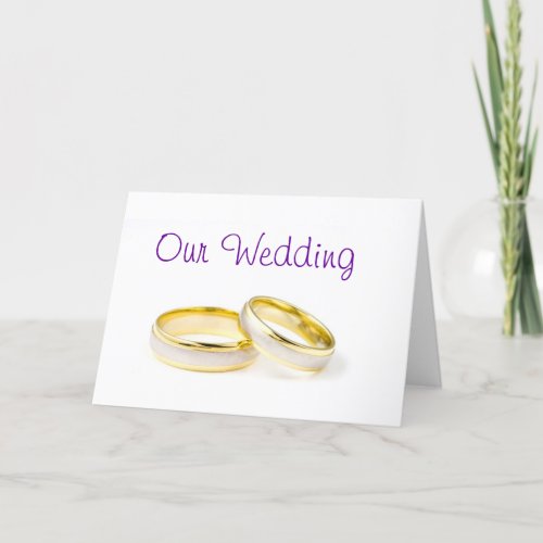 Wedding Rings Invitation