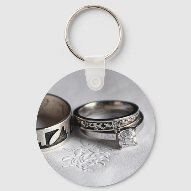 Wedding Rings Keychain (Front)