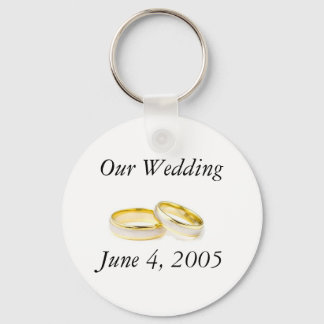 Wedding rings keychain