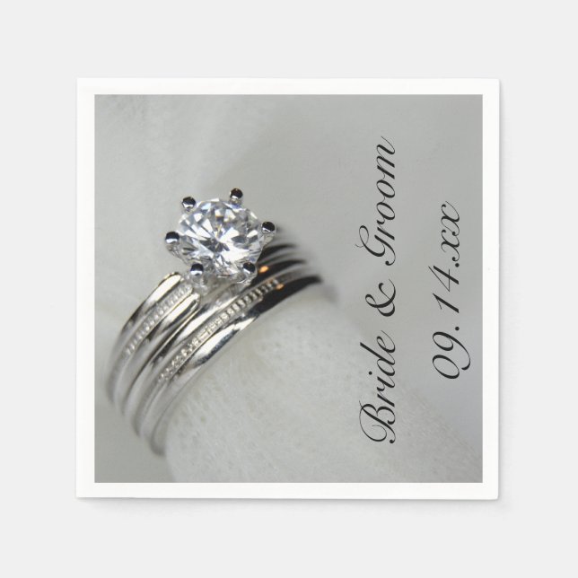 Wedding Rings Napkins (Front)