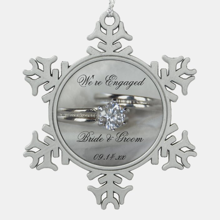 wedding ring christmas ornament