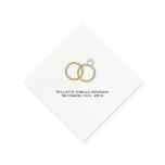 Wedding Rings Personalized Paper  Napkins
