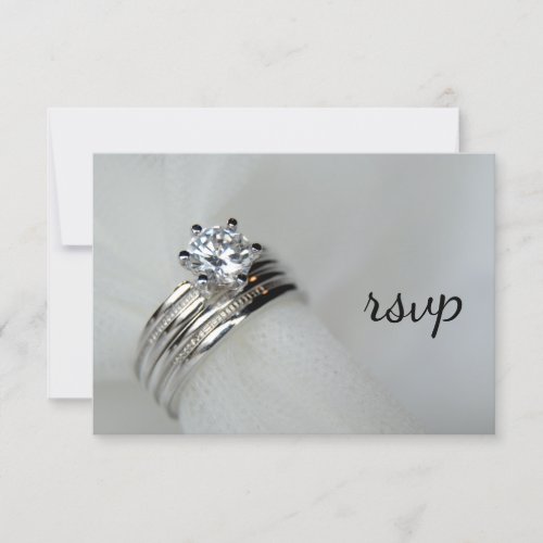 Wedding Rings RSVP Response Card