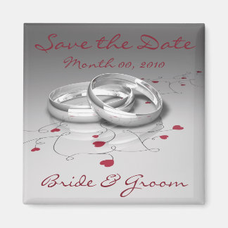 Wedding Rings Save the Date Magnets