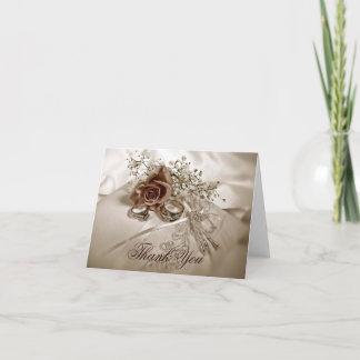 Wedding Rings Thank You Cards