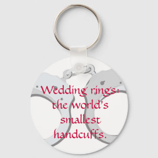 Wedding rings: the world's smallest handcuffs keychain