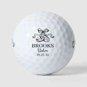 Wedding Rings Usher Golf Balls